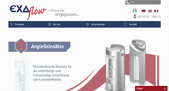 Desktop Screenshot of exaflow.de