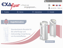 Tablet Screenshot of exaflow.de